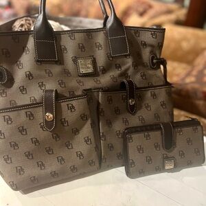 Dooney & Bourke Signature Pattern Tote and Wallet